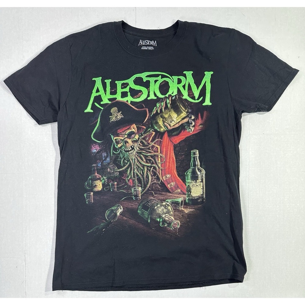 Alestorm Seventh Rum of a Seventh Rum Pirate Metal Band T-Shirt Black Size L